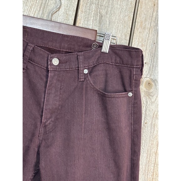 Levis 511 Slim Fit Jeans Mens 32x30 Burgundy Maroon Stretch Denim Pants - Picture 2 of 10